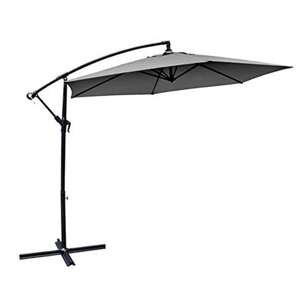 Milano 3M Outdoor Umbrella Cantilever Sun UV Patio - Grey Image 2