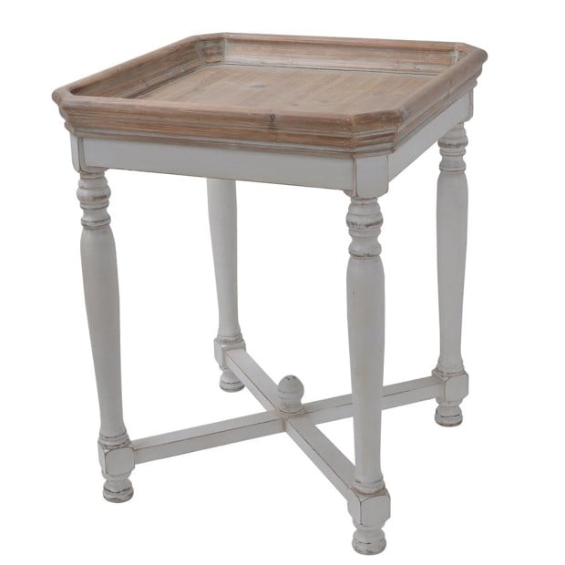 Handcrafted Shabby Square Side Table Reclaimed Hardwood Decor