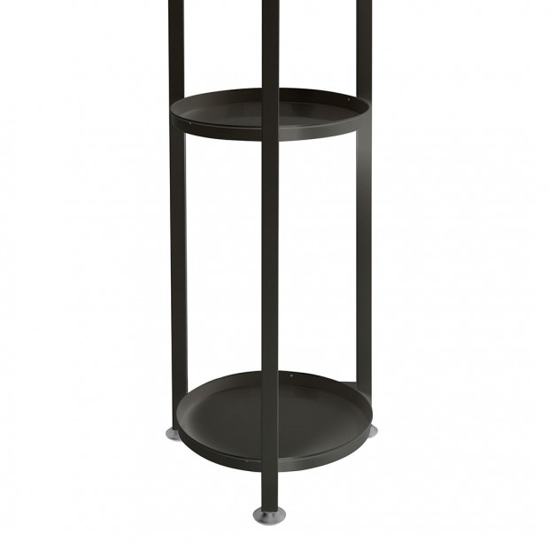 Plant Stand Outdoor Indoor Flower Rack Garden Shelf Black 100CM Image 4