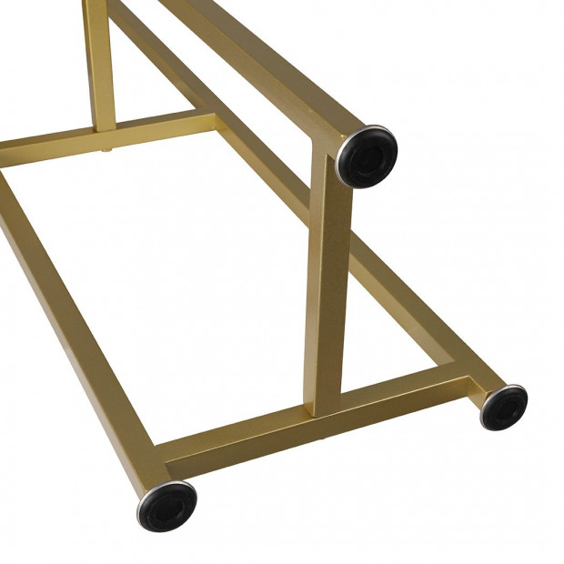 Plant Stand Outdoor Indoor Flower Rack Garden Shelf Gold 120CM Image 5