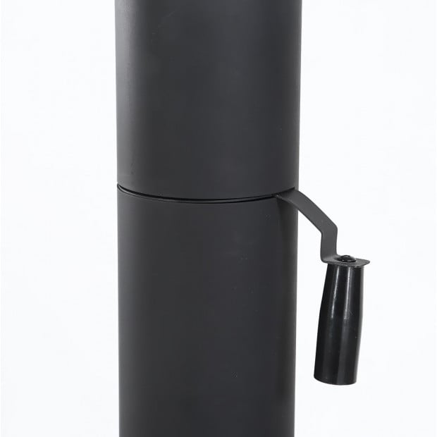 3 in 1 Charcoal Smoker BBQ Grill Portable Steel Pizza Oven Steamer Image 5