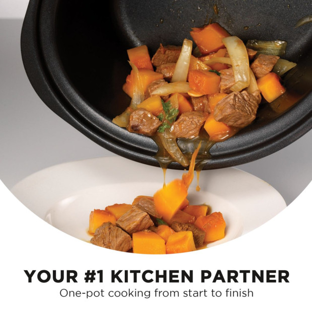 Morphy Richards Sear & Stew Slow Cooker 6.5L Rose Gold