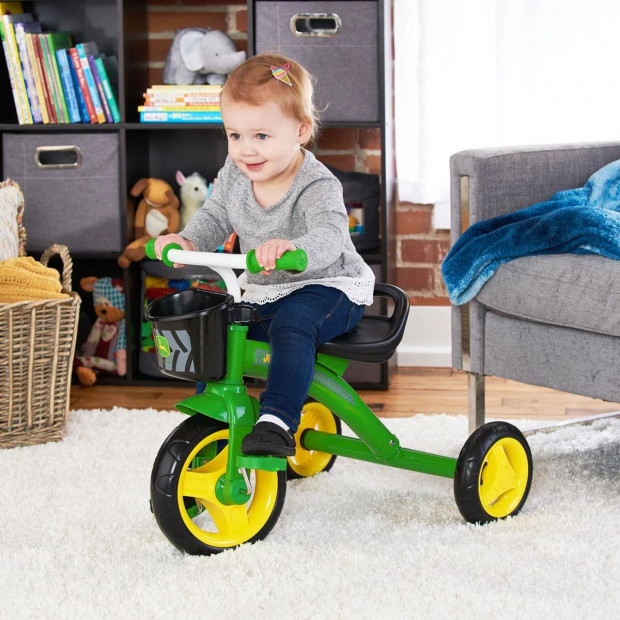 John Deere Green Steel Tricycle Ride On Toy 46790 Image 5