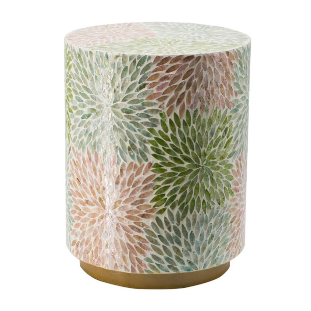 Taormina Side Table Pastel Floral 45x35cm