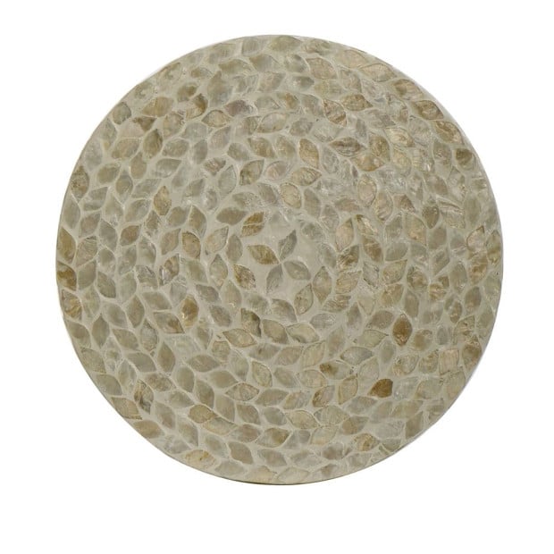 Cancun Shell Stool Table Desk Bedside 40x35cm Image 5