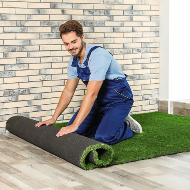 2x5m 10SQM Artificial Grass Lawn Flooring Outdoor Synthetic Turf Plant Image 8