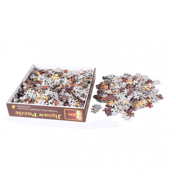 Jigsaw Puzzles 1000 Piece Eiffel Tower Adult Kids DIY Puzzle Toys Image 4