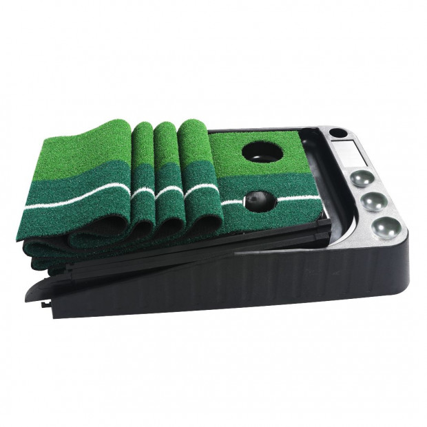 Golf Putting Mat Portable Auto Return Practice Putter Trainer Type B Image 4