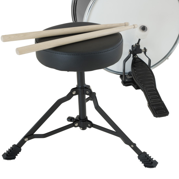 Karrera Kids 4pc Drum Set Kit - Black Image 7