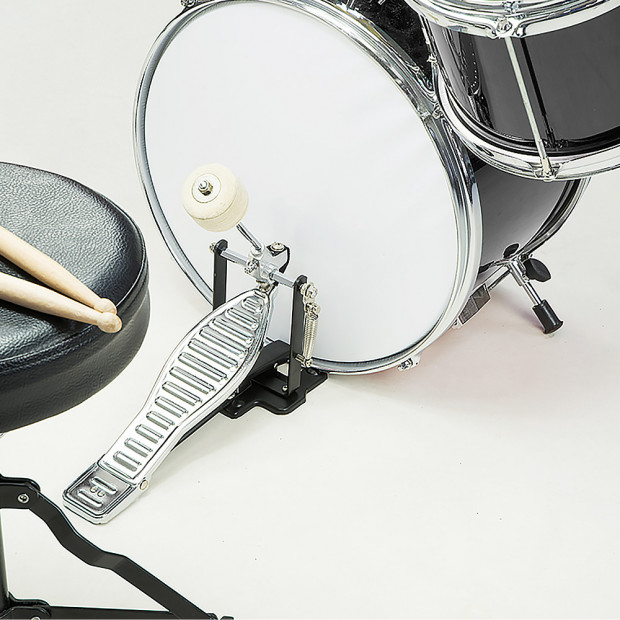 Kids 4 Piece Drum Kit - BLACK Image 2