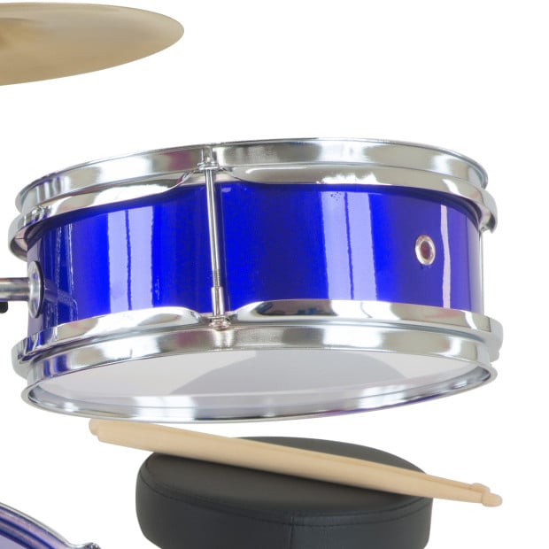 Karrera Kids 4pc Drum Set Kit - Blue Image 5