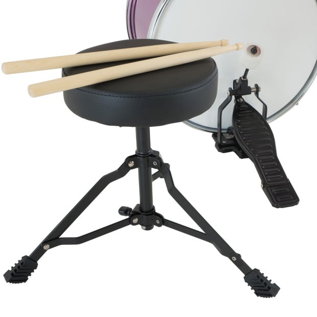 Karrera Kids 4pc Drum Set Kit - Purple Image 8