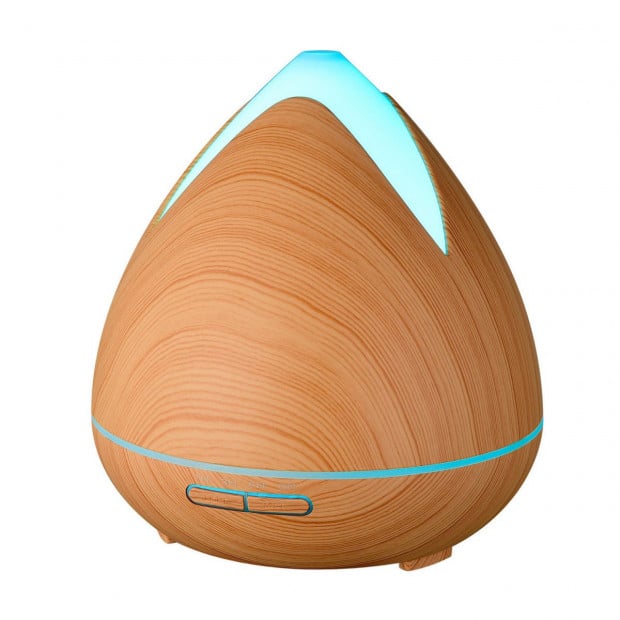 Essential Oils Ultrasonic Aromatherapy Diffuser Humidifier- Light Wood Image 2