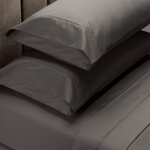 Renee Taylor 1500 Thread Count Cotton Sheet Set - Queen - Dusk Grey