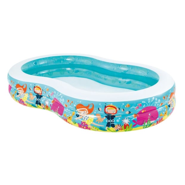 Intex Swim Center Snorkel Fun Inflatable Pool Image 2