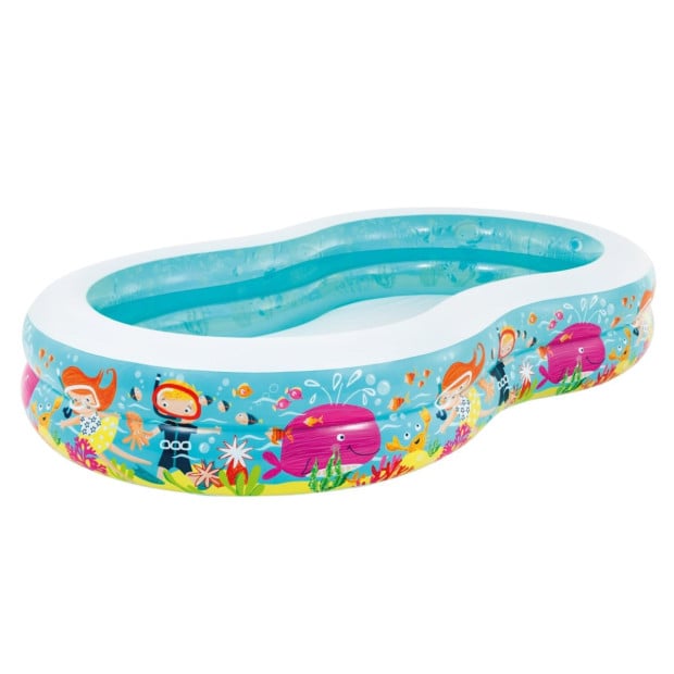 Intex Swim Center Snorkel Fun Inflatable Pool Image 4