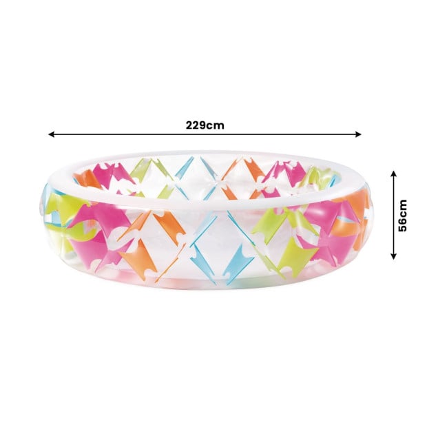 Intex Swim Center Pinwheel Inflatable Pool Image 4