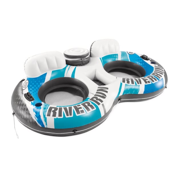 Intex River Run 2 Inflatable Floating Lake Tube - Blue Rapids Image 3