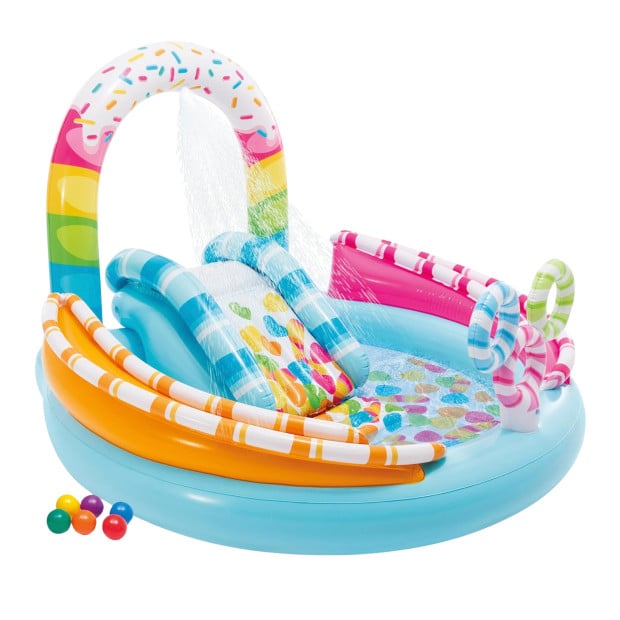 Intex Candy Fun Inflatable Play Centre w/ Slide Image 3