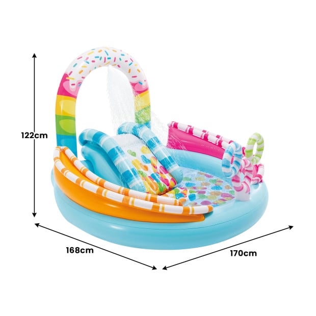 Intex Candy Fun Inflatable Play Centre w/ Slide Image 4