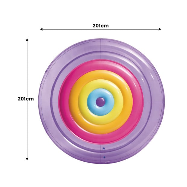 Intex Inflatable Pool Float - Rainbow Fiesta Island Image 3