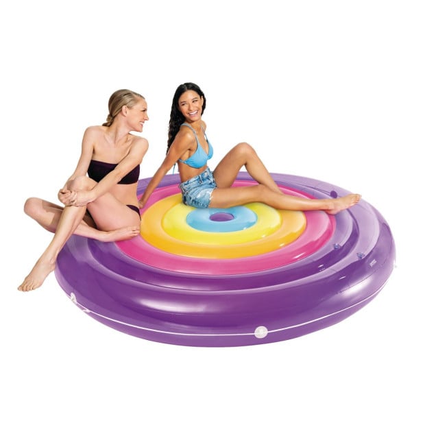Intex Inflatable Pool Float - Rainbow Fiesta Island Image 4