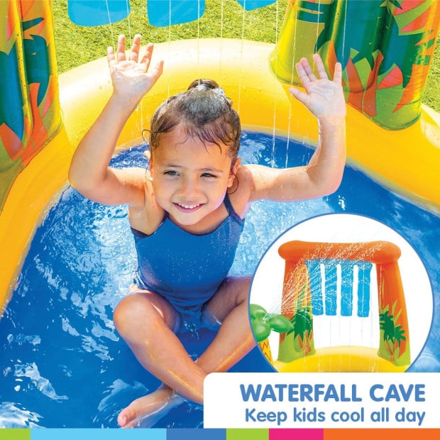 Intex 57444 Dinosaur Play Centre Kids Inflatable Pool with Water Slide Image 6