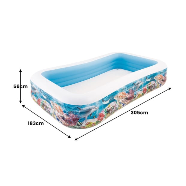 Intex Inflatable Swim Center Pool - Sealife Image 3