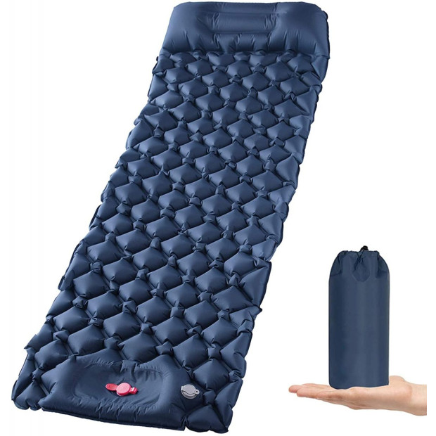 Ultralight Inflatable Camping Sleeping Pad Pillow Travelling Hiking
