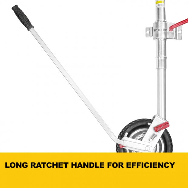 AL-KO 10in Ratchet Jockey Wheel for Trailers & Caravans Image 7