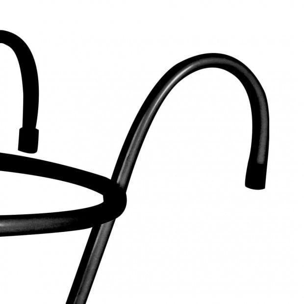 3x Plant Stand flower Holder Hanging Pot Basket Plant Storage Black Image 10