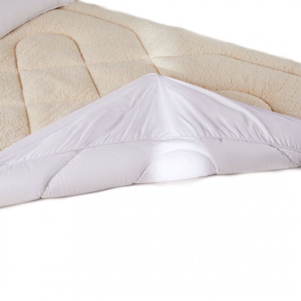 Mattress Topper Wool Underlay Reversible Mat Protector King Single Image 5