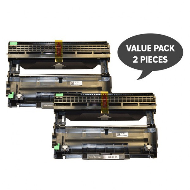 Suit Brother. 2 x DR-2325 Premium Generic Drum Unit
