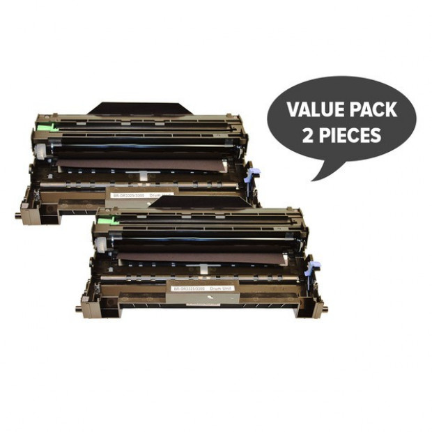 Suit Brother. 2 x DR-3325 Premium Generic Drum Unit