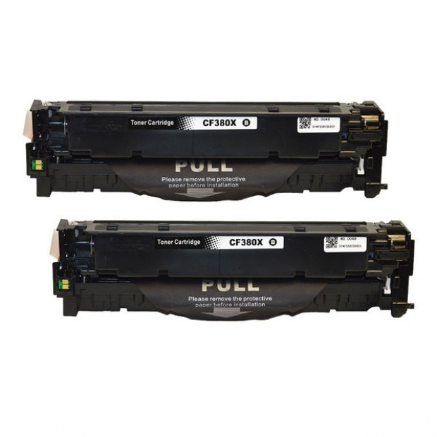 Suit HP. CF380X #312X Premium Generic Remanufactured Black Toner x 2