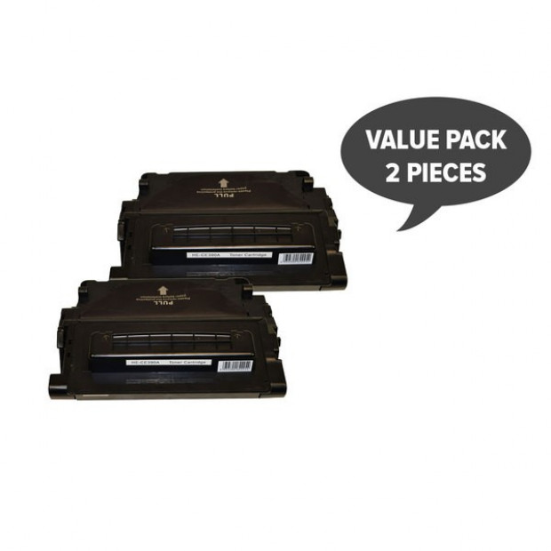 Suit HP. 2 x CE390A #90A Premium Generic Cartridge
