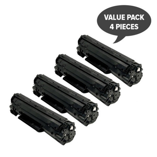 Suit HP. CB435A CB436A Cart 312 Premium Generic Toner x 4