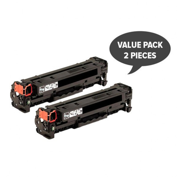 Suit HP 2 x CC530A #304A CART-318BK CART-418BK Black Premium Toner