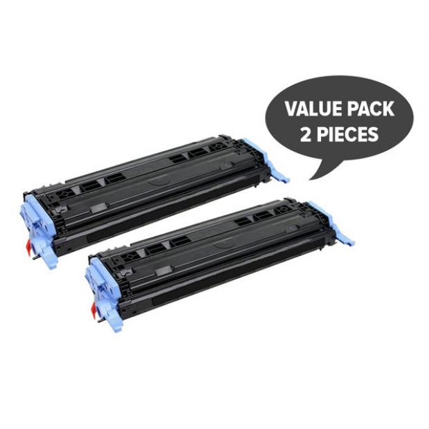 Suit HP. 2 x CART-307 Q6000A #124A Black Premium Generic Toner
