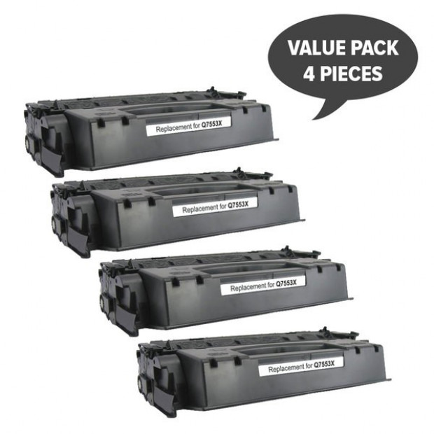 Suit HP Q7553X HP #53X CART315ii CART308ii Q5949X #49x Premium Toner x4