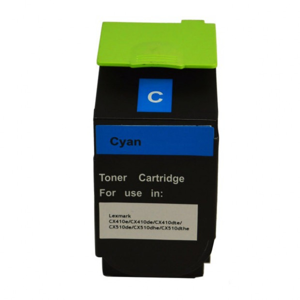 Suit Lexmark. 80C8HCE CX410 CX510 Cyan Premium Generic Toner