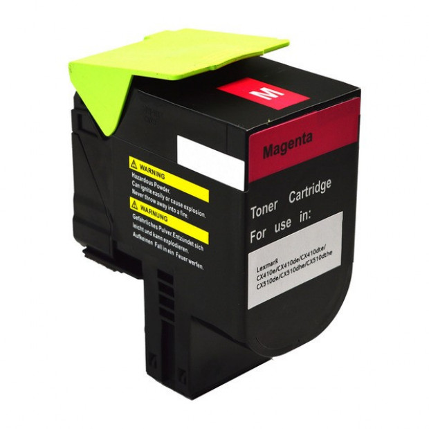 Suit Lexmark. 80C8HM0 CX410 CX510 Magenta Premium Generic Toner