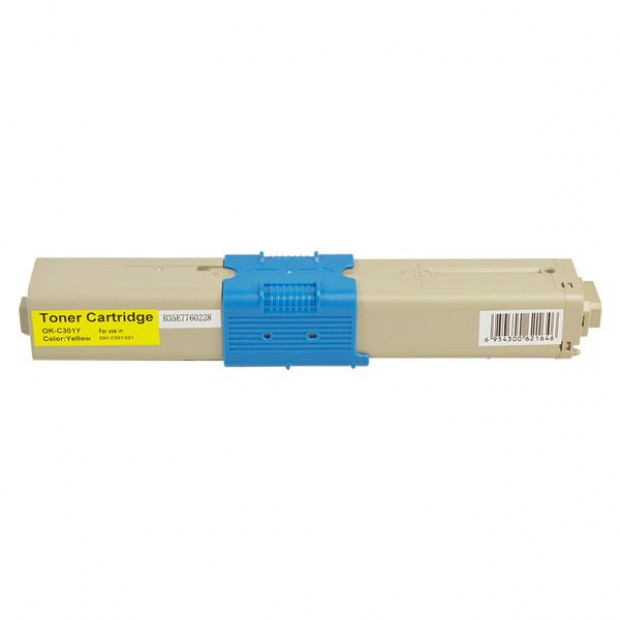 Suit OKI. 44973545 #301 Yellow Premium Generic Toner