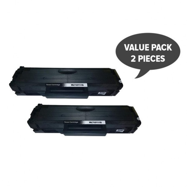 Suit Samsung. 2 x MLT-D111s Black Premium Generic Toner