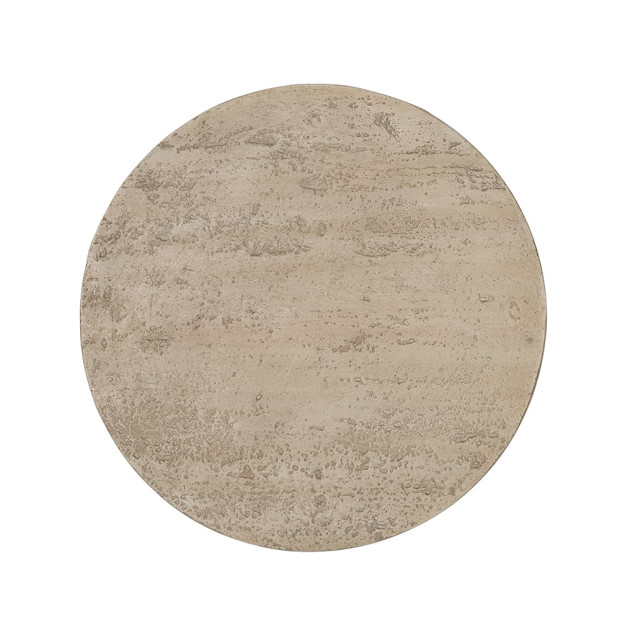 Logan Cement Round Side Table Bedside Desk 65cm Handcrafted Image 4