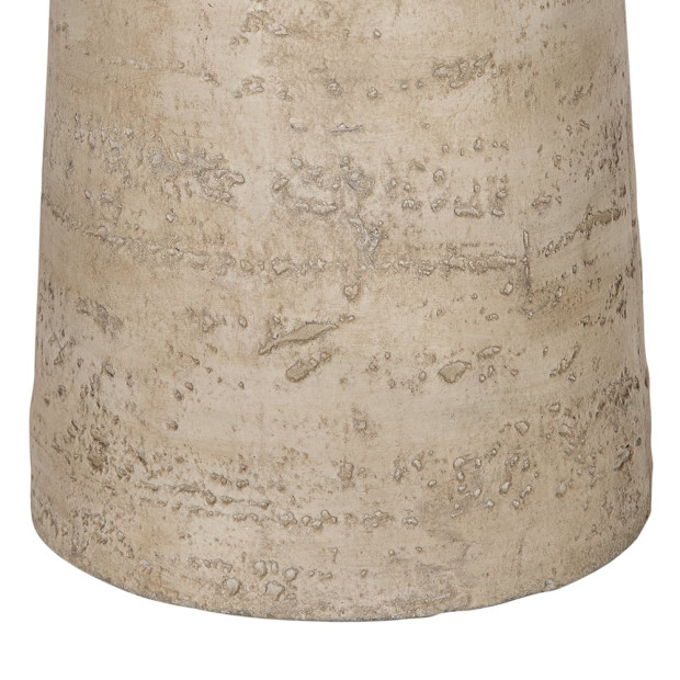 Logan Cement Round Side Table Bedside Desk 65cm Handcrafted Image 5
