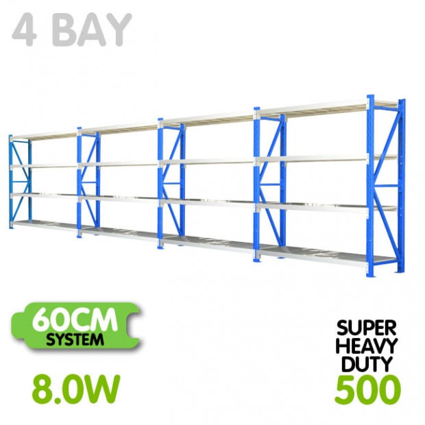 Centurion Pro 4 Bay 8M Wide Heavy Duty Shelving 2000kg Image 4