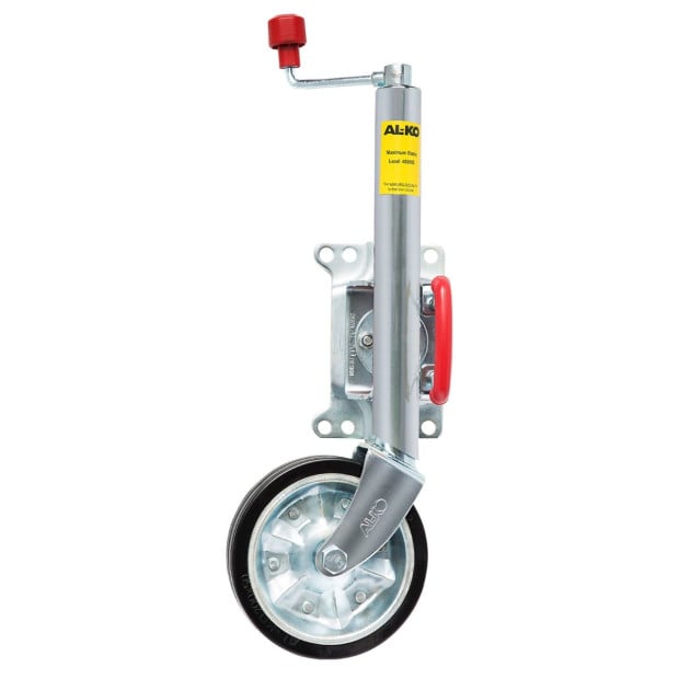 AL-KO 8-inch Swing Up Jockey Wheel with Large Swivel Bracket Image 2
