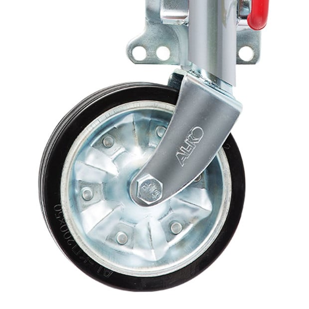 AL-KO 8-inch Swing Up Jockey Wheel with Large Swivel Bracket Image 3