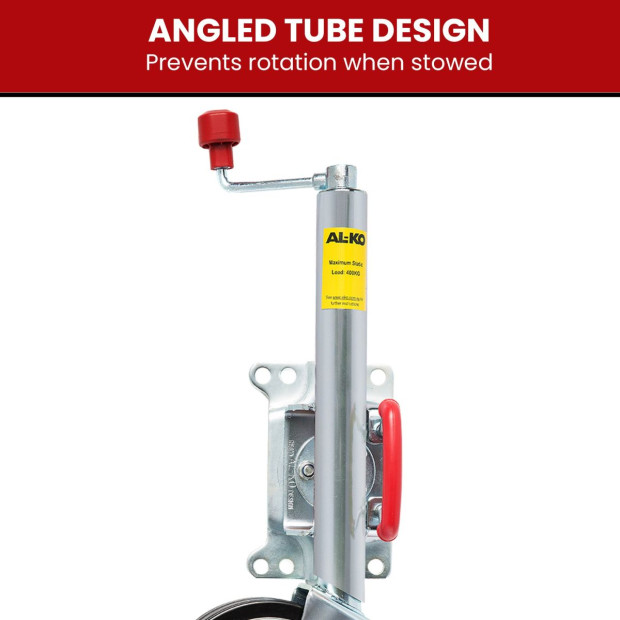 AL-KO 8-inch Swing Up Jockey Wheel with Large Swivel Bracket Image 6